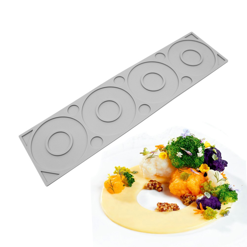 Nueva multi-articulación triángulo redondo repelente de mosquitos incienso fondant encaje almohadilla molecular francés punto occidental decoración molde de silicona