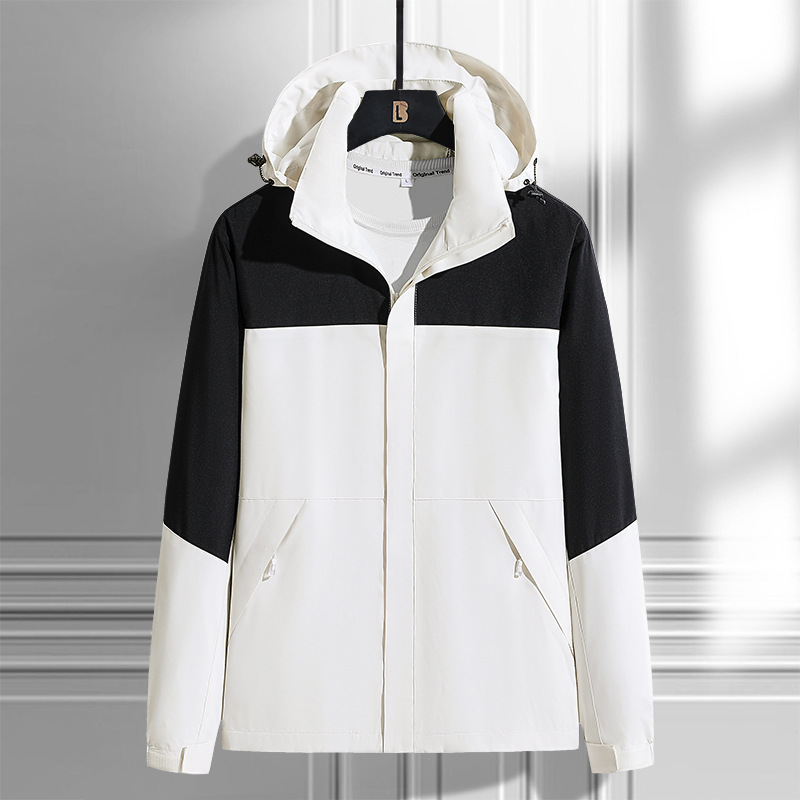 Shake rápido para la versión americana de la chaqueta de asalto para hombres y mujeres parejas abrigo casual otoño y invierno nueva chaqueta con capuz suelta marca de moda para hombres