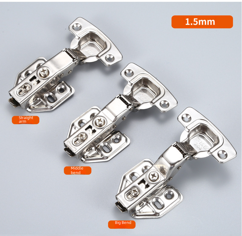 304 stainless steel hinge cabinet wardrobe door buffer hydraulic damping spring hinge furniture hardware accessories wholesale