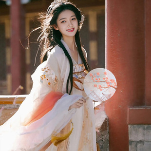 Small Round Fan, Ancient Fan, Female Han Dynasty Cheongsam, Transparent Embroider, Palace Style Double-Sided Fan, Summer Translucent Dance Style