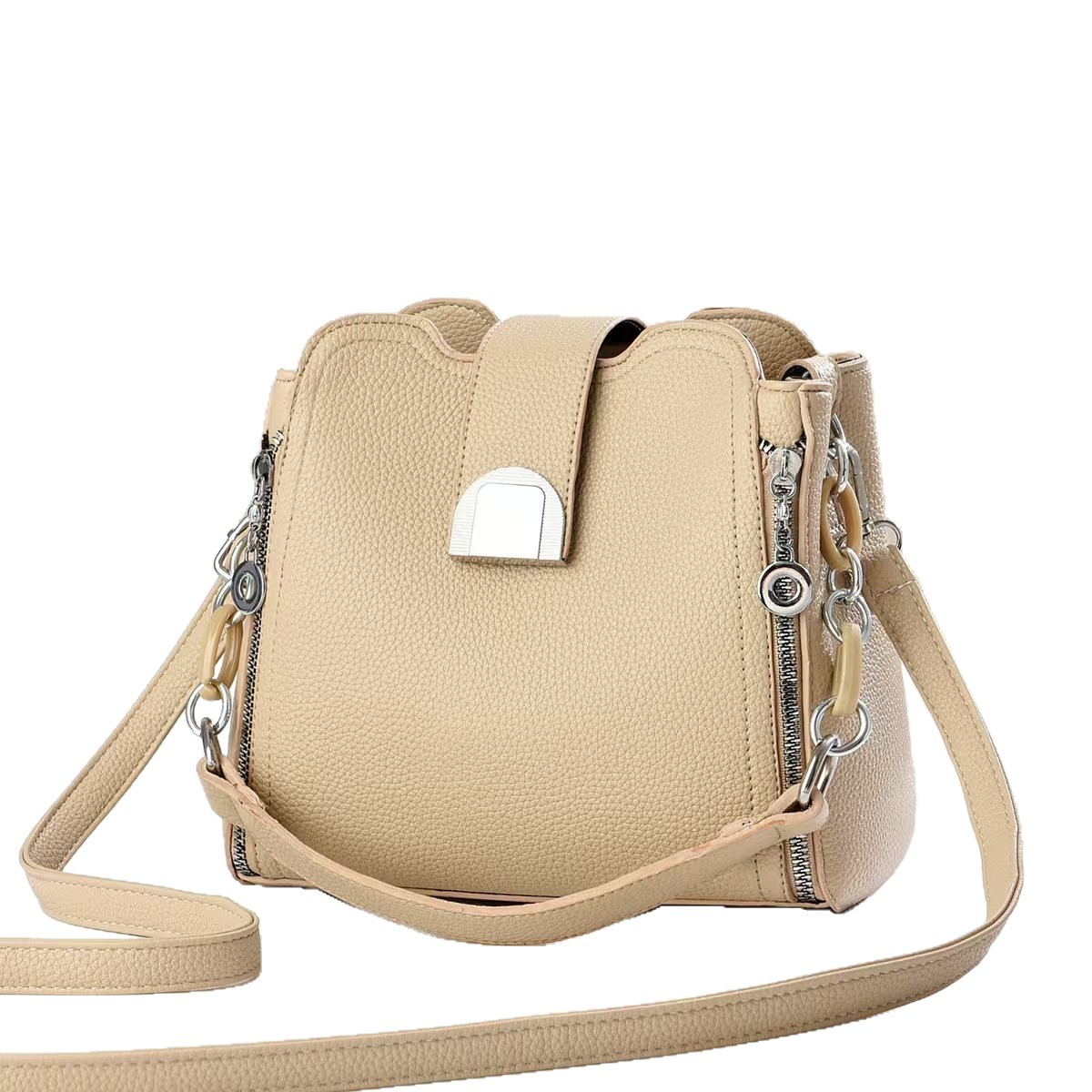 Bolso de moda de balde 2025 nuevo tipo de mochila de hombro para mujeres bolsos casuales bolsos transfronterizos