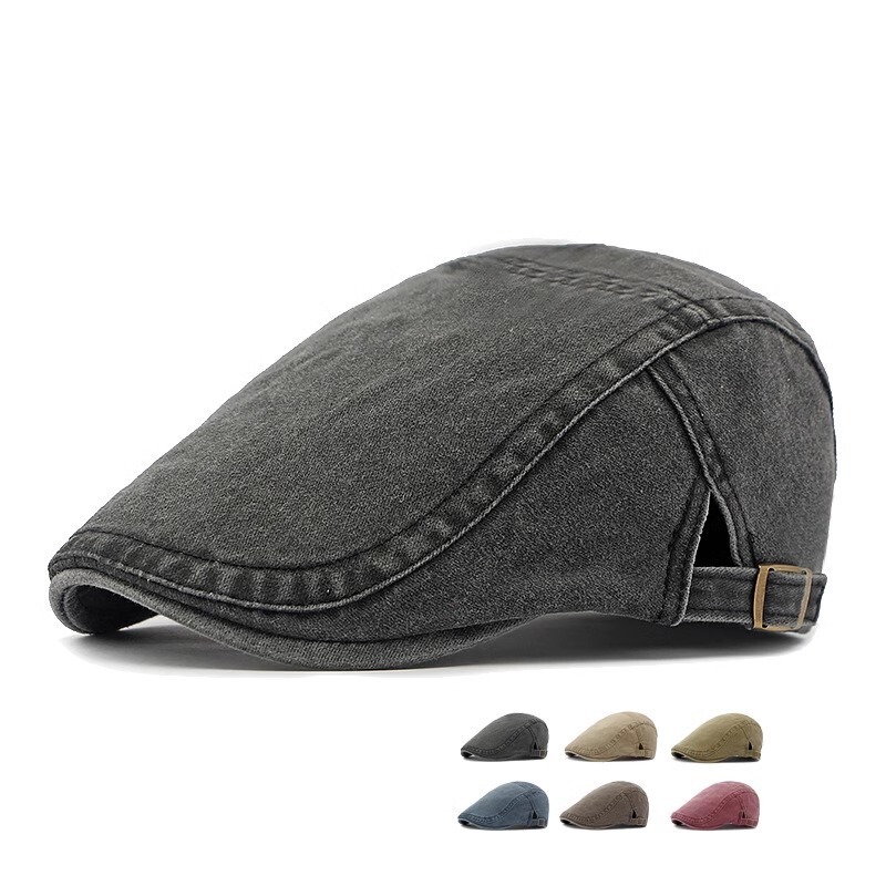 Vintage Washed Hat Men's Forward Beret Cotton Casual Versatile Distressed Baseball Cap Women's Spring Summer Export Style