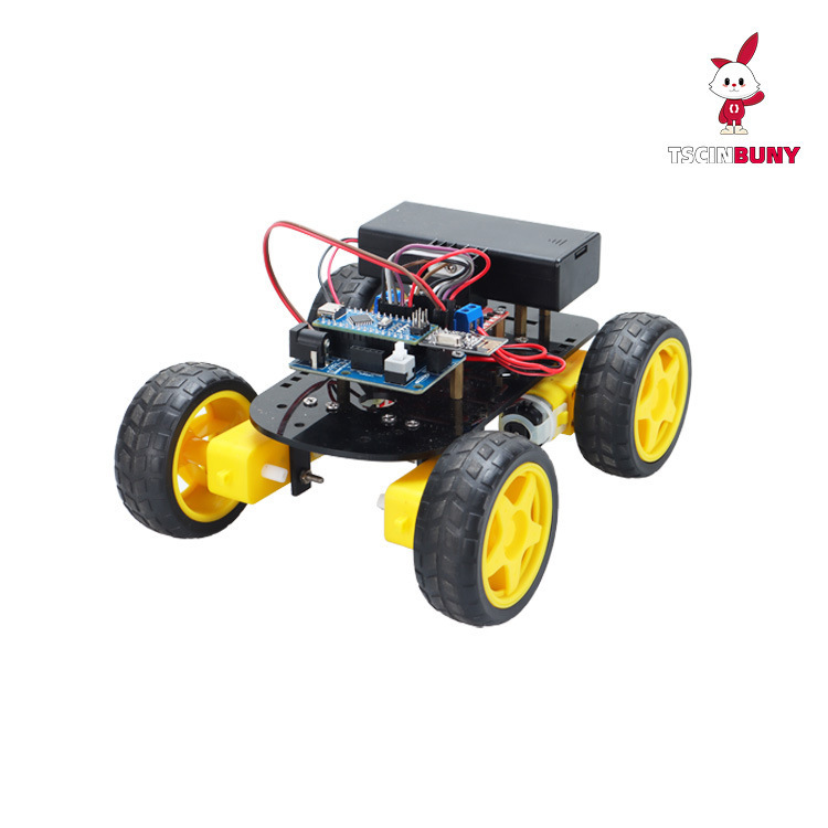 Gesture-Sensing Control Smart Car DIY Assembly Kit Compatible with Arduino Nano Suitable for Steam Education