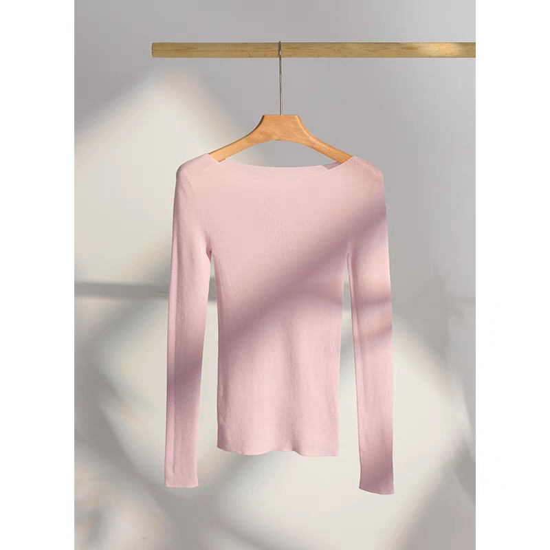 メリノ梳毛ウール 100% 120S シームレスワンライン既製服ファッショナブルなワンショルダーウールセーター薄手のニットセーター|undefined