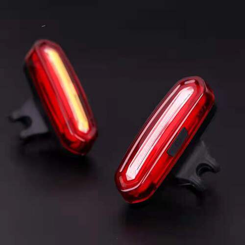 Bicycle mountain bike USB charging LED night riding tail light balance car electric car warning light riding accessories