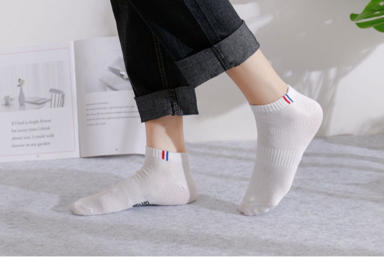 Men's Boat Socks Close Up