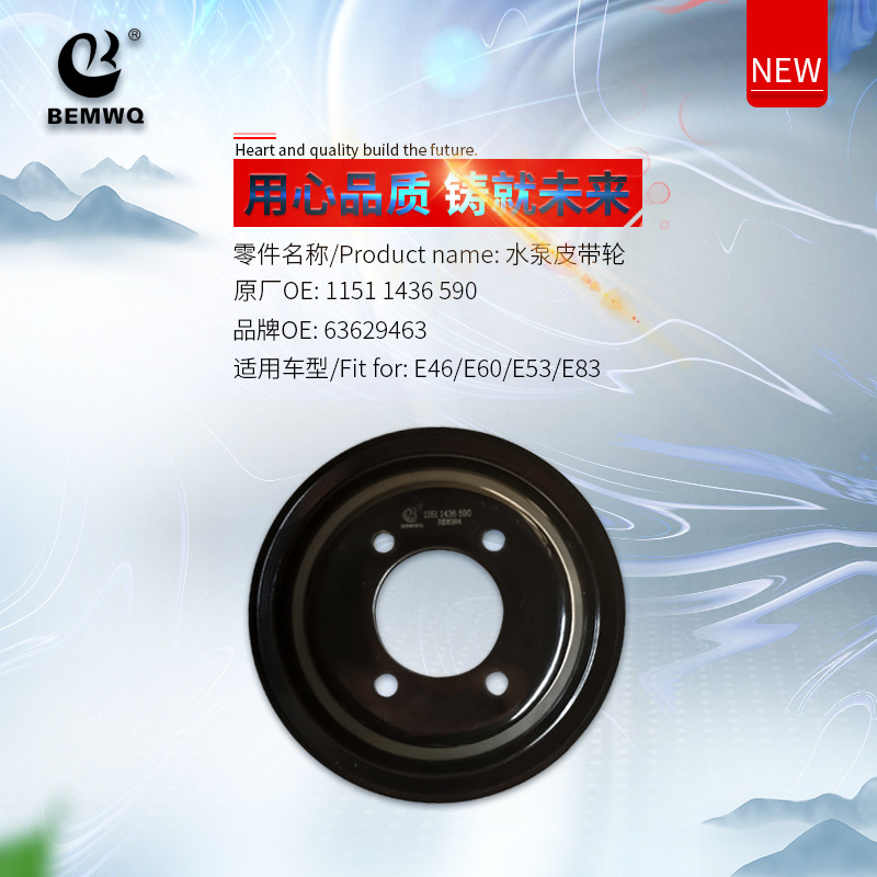 11511436590 Water Pump Pulley Suitable for Bmw E46E60E53E83/1151 1436 590