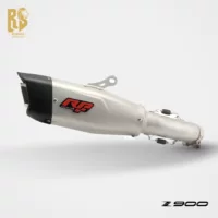 Оригинальный RS подходит для модифицированной выхлопной трубы мотоцикла Kawasaki Z900 из нержавеющей стали, углеродного волокна, средней части хвоста Pioneer