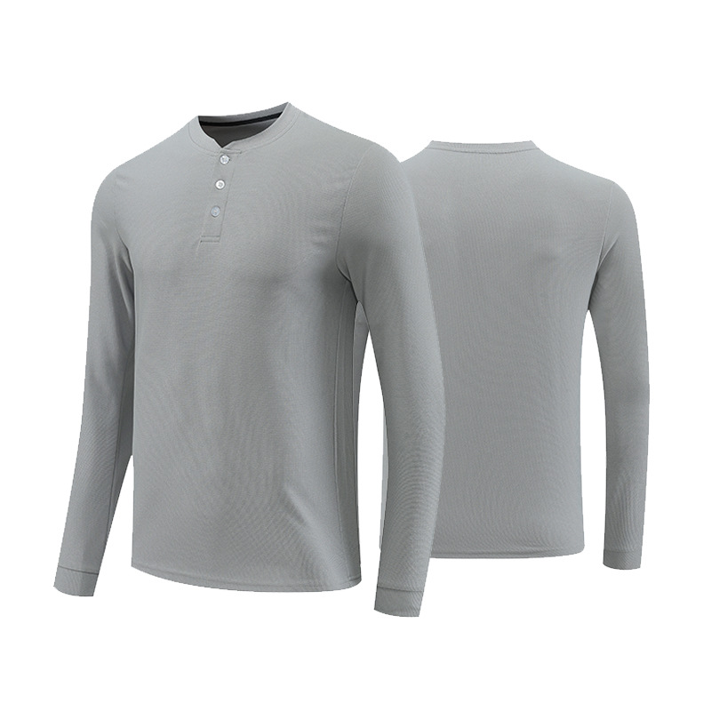 Lulu Otoño e Invierno deportes de los hombres ropa de secado rápido Cuello pequeño running fitness manga larga transfronteriza nueva casual cuello redondo top