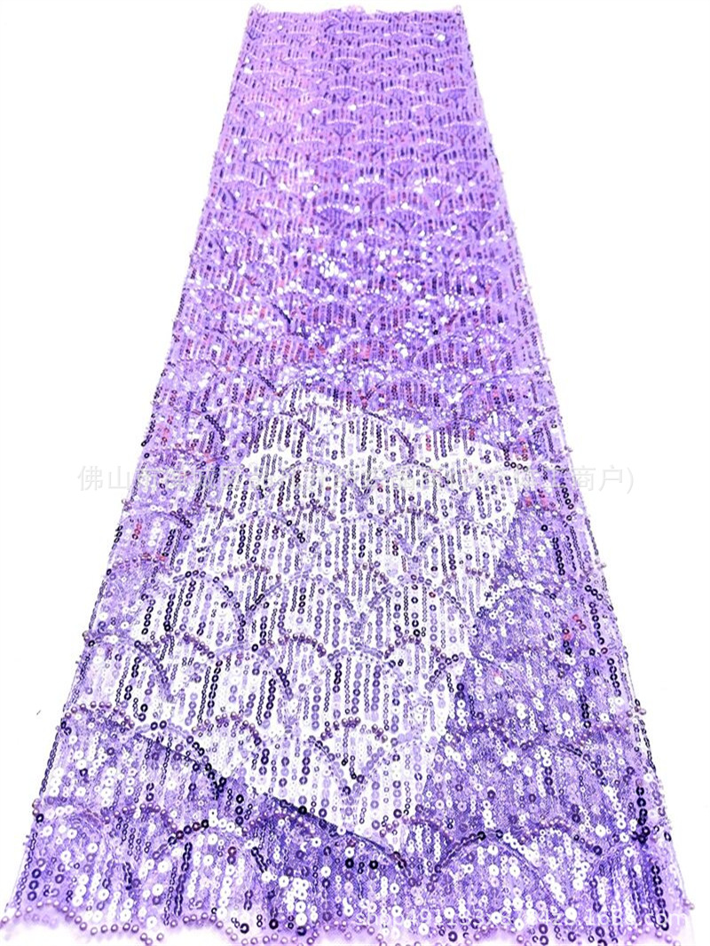 Tejido de bordado de perlas de alta fijación, tela de bordado tridimensional, cheongsam, vestido de noche, vestido de brindis, tela bordada
