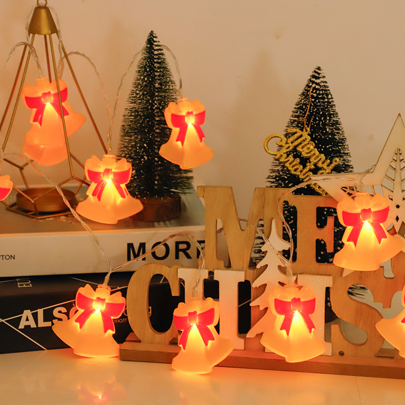 Decoración navideña, luces de colores, luces intermitentes, luces de cadena, alces huecos, luces colgantes, decoración de la habitación de la niña, atmósfera del maletero