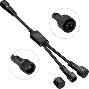 Bolweo Y Verteiler Für Lichterketten, 2Pin Weihnachtsbeleuc
