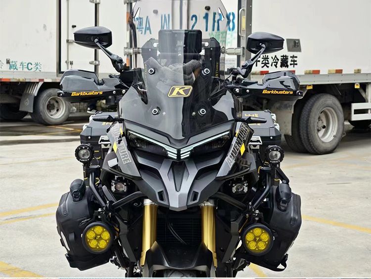 Suitable for Wuji Dsx525 Special Heightened Front Windshield Modified Windshield Thickeneded Motorcycle Original Model Transparent