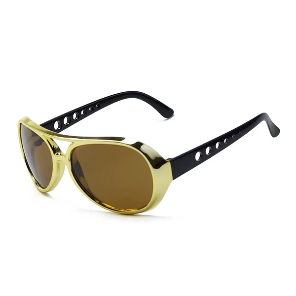 Electroplated gold frame with black legs