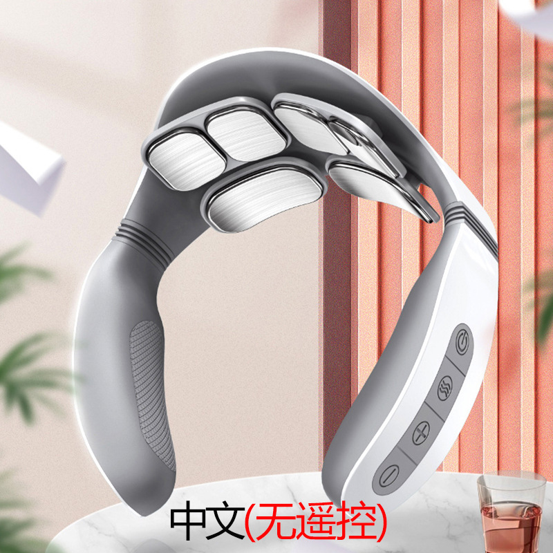 Instrumento de masaje hombro y cuello mejorado protector de cuello de seis cabezas pulso eléctrico hombro y cuello masajeador