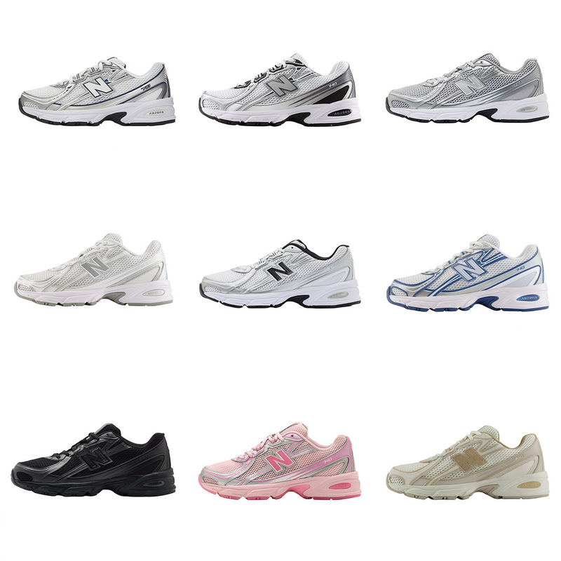 Putian Shoes Pure Original Cross-Border New Balance Nb740 Mesh Fabric Breathable Casual Comfortable Men's and Women's Sports Running Shoes