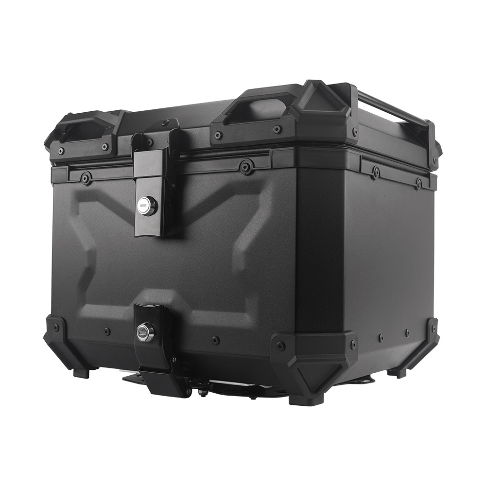 45L Motorcycle High-Strength Abs Quick-Release Waterproof and Anti-Collision Storage Box, Universal Large-Capacity Storage Tail Box for Electric Vehicles
