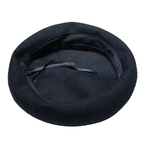Pure Cotton Cream White Beret Hat, Large Brim Thin Women's Artist Hat, Four Seasons Black Men's Pumpkin Hat Knitted Hat