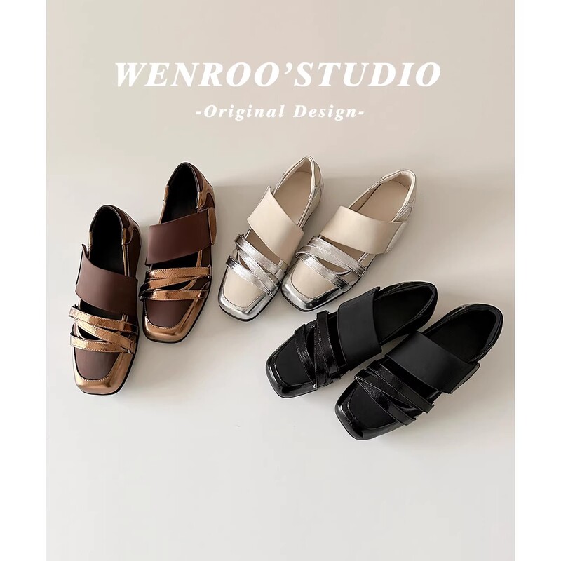 Sheepskin Version~Niche Design with a High-End Feel, Genuine Leather Soft-Surface Ballet Shoes, 2026 Spring New Model, Sporty Style Flats Sheepskin Version~Niche Design with a High-End Feel, Genuine Leather Soft-Surface Ballet Shoes, 2026 Spring New Model, Sporty Style Flats