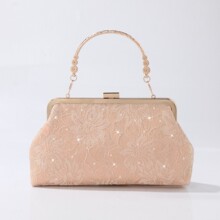 新款跨境刺绣晚宴包轻奢高级感手提包韩版潮流时尚个性单肩斜挎包