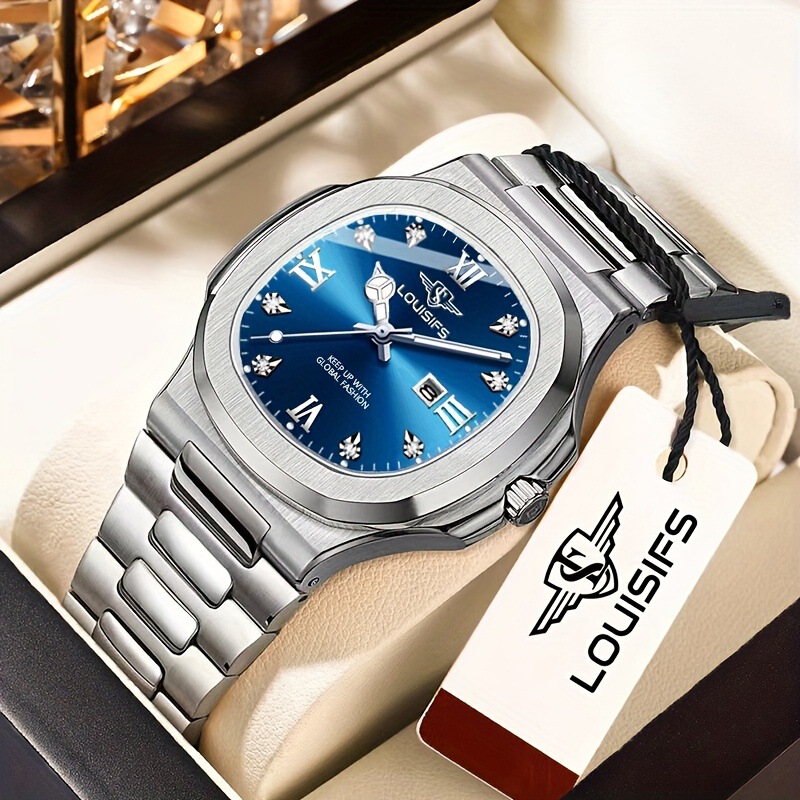 Louisifs Men's Genuine Watch Gradient Nautilus Men's Waterproof Luminous Large Dial Export Hot-Selling Model