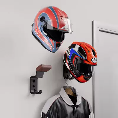 Motosiklet dəbilqə rəfləri, is suitable for a variety - thickened-premium-helmet-rack-two-pack-4mm