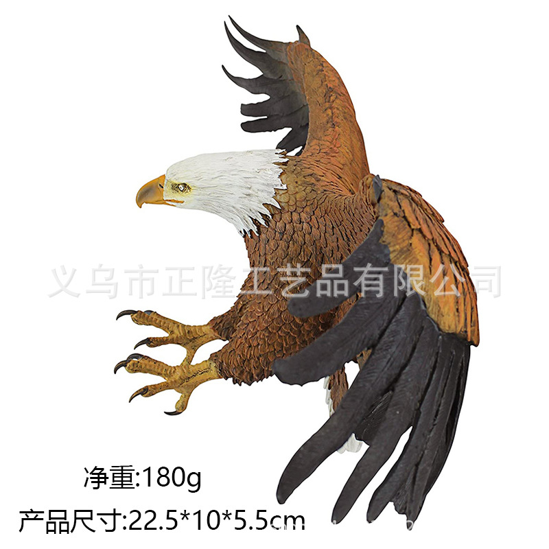 Libre orgulloso americano blanco escultura de pared de seda colgante jardín decorativo resina artesanía