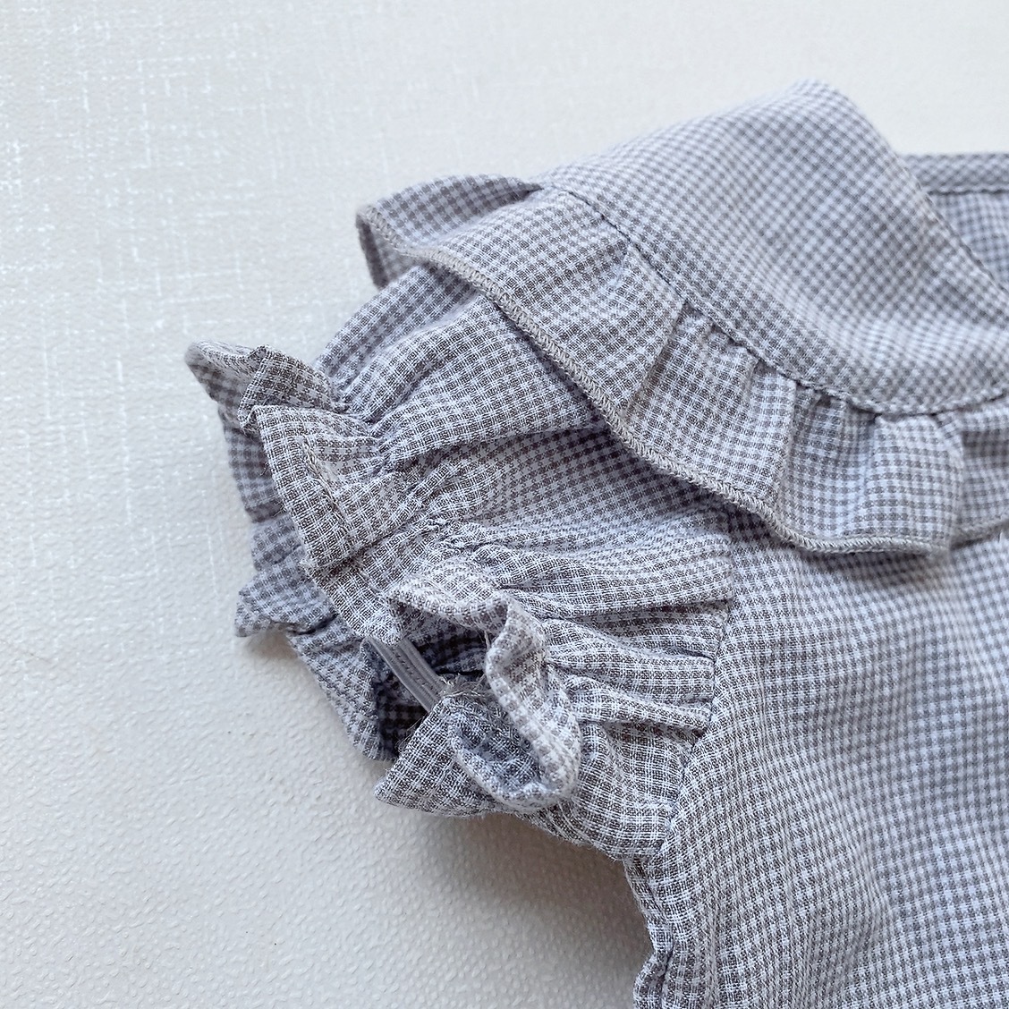 [Exempt Mail] coreano ins camisa para bebés, ropa de verano para bebés, camisa de manga corta, camisa de burbuja para bebés.