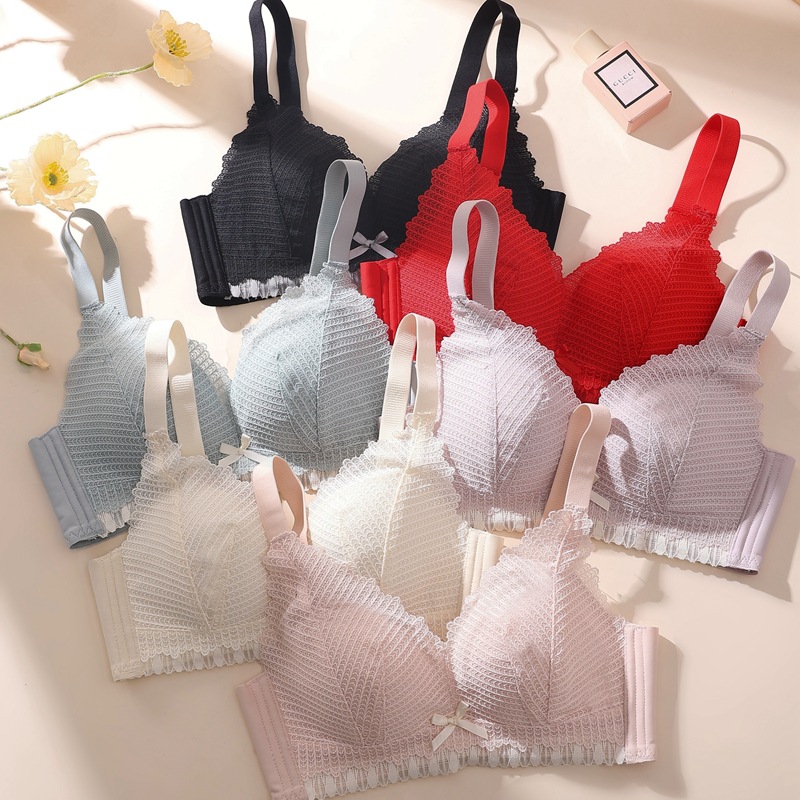 Lace latex supporting breathable underwear