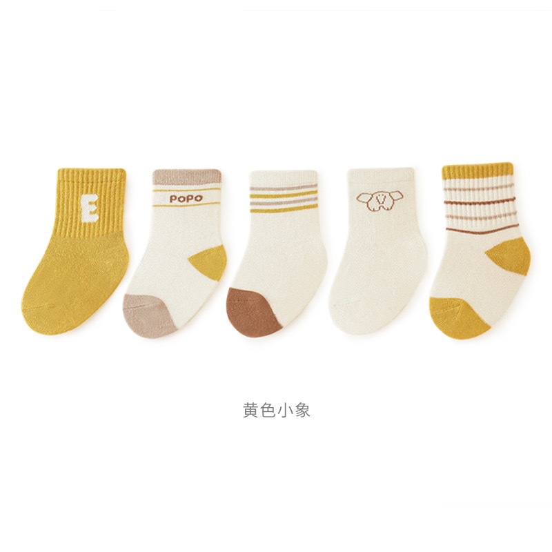 Zhuji calcetines para niños primavera y otoño invierno calcetines de algodón sólido para niños y niñas calcetines para bebés recién nacidos al por mayor