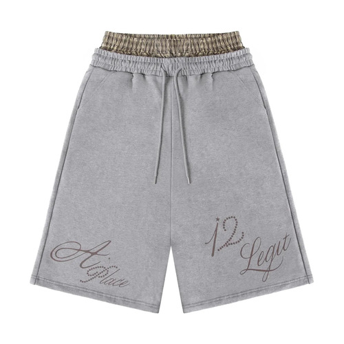 2026 pairs of trousers high street loose y2k American hipster street hip-hop ins casual shorts street print shorts