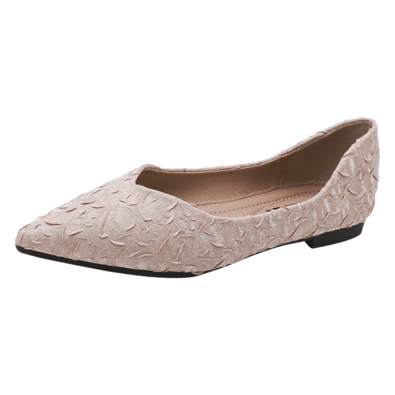 2021 viento de la noche de primavera suave todo partido plana dama de hadas punta estrecha boca baja más tamaño zapatos de una sola capa para mujeres 41-43 image 1