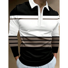 L 43617 Digital Print Plus Size Polo Shirt ����ӡ������ Polo