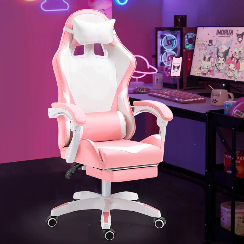 silla de deportes electrónicos para niñas silla de computadora doméstica silla de oficina cómoda silla de estudio de transmisión en vivo silla moderna simple