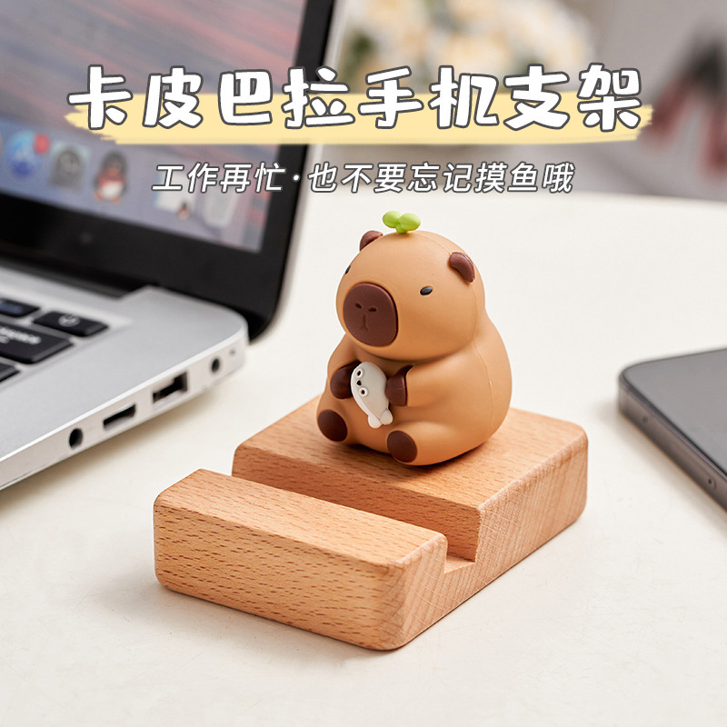 Kappi Bala Mobile Phone Tablet Stand Desktop Creative Cute Workstation Ornaments Office Decoration Birthday Gift Free Shipping
