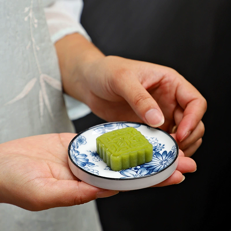 [✅创意青花杯垫组家用客厅陶瓷茶垫杯托功夫茶道配件防烫隔热垫茶]