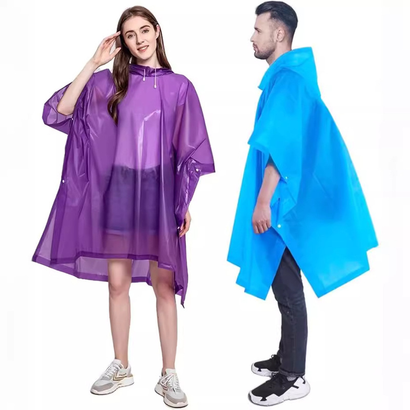 European and American Cross-Border Export Non-Disposable Poncho Raincoat for Camping and Events, One-Piece Rain Poncho, Eva Thickened Hiking Raincoat European and American Cross-Border Export Non-Disposable Poncho Raincoat for Camping and Events, One-Piece Rain Poncho, Eva Thickened Hiking Raincoat