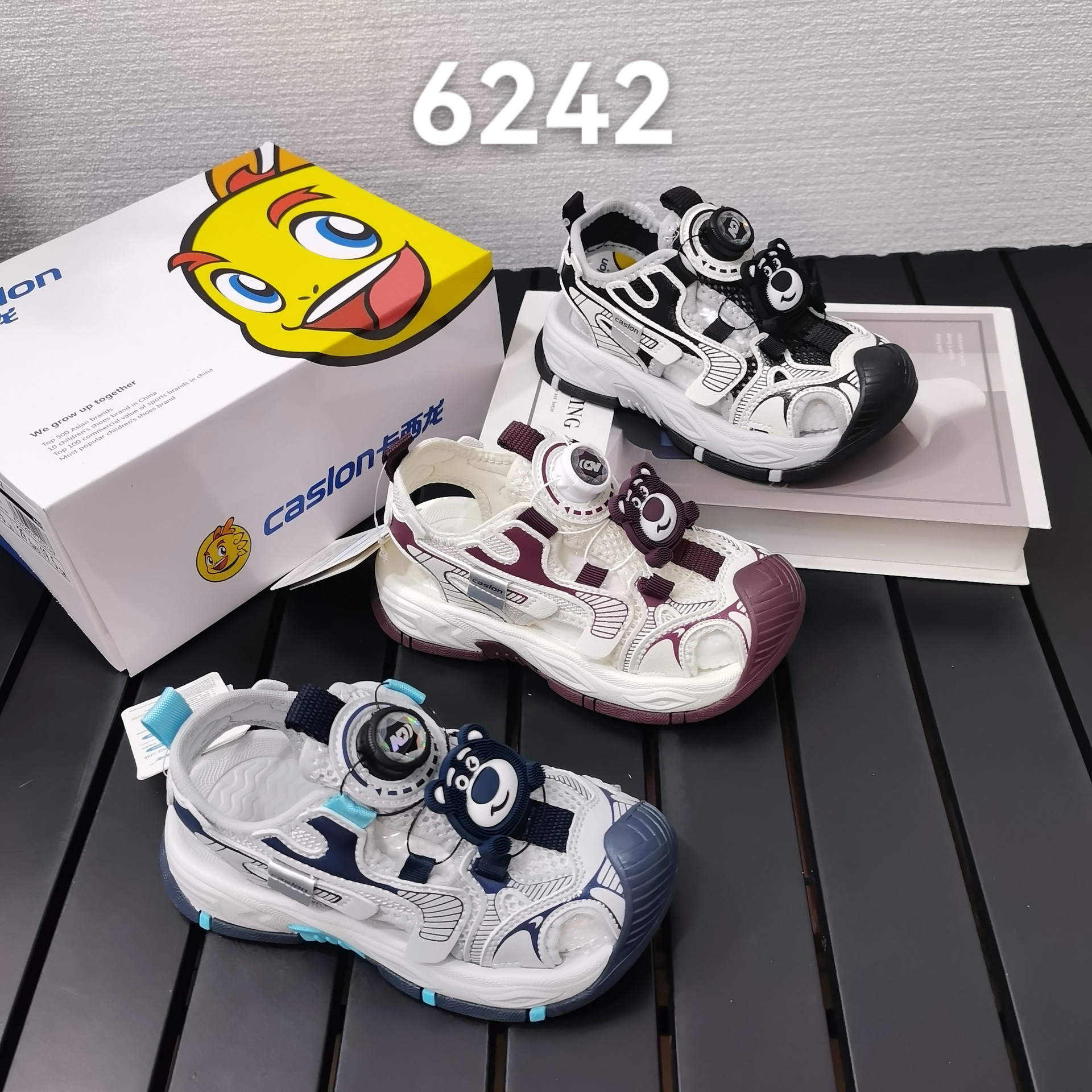 卡西龙童鞋夏季男女百搭透气包头凉鞋2026新款小童休闲沙滩鞋6242