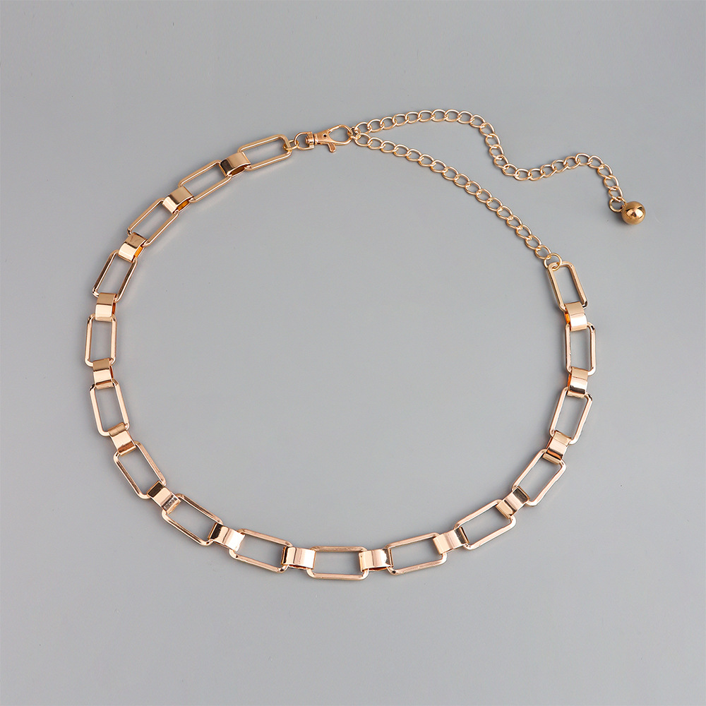 120g Weight Waist Chain Classification Punk Solid Color Metal Wholesale Waist Chain