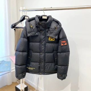 正确版25秋冬新蒙口TNF缪缪miu芬第F家FEN皮标TB连帽羽绒服外套