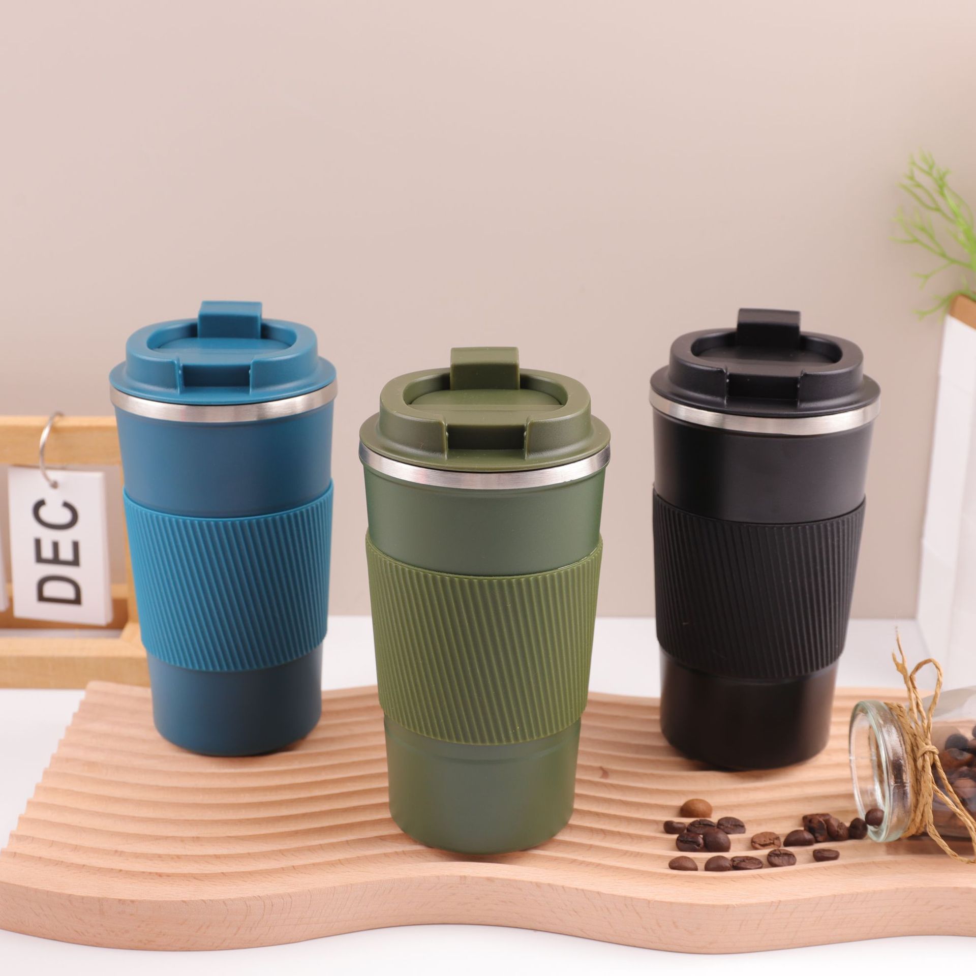 Taza de café de acero inoxidable 304 de doble capa con aislamiento al vacío, taza de oficina, taza para actividades al aire libre, taza de agua para automóvil