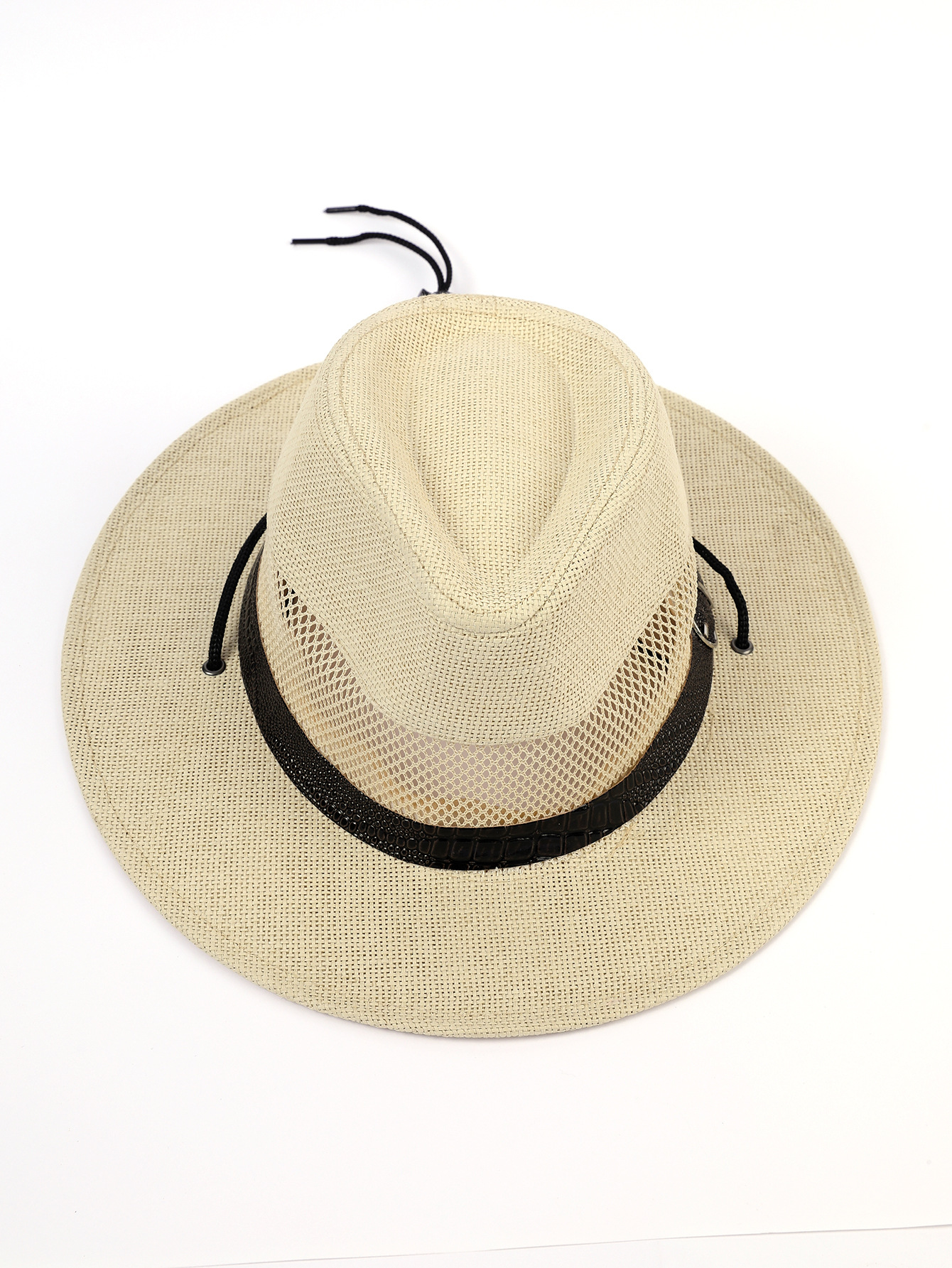 Sombrero de verano de los hombres papá sombrero de sol transpirable malla sombrero de paja hueco sombrero de sol fino viejo hombre sombrero fresco