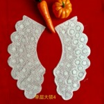 现货批发打孔刺绣领花新款花型圆领服装辅料纯棉蕾丝童装衣领