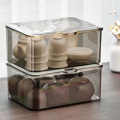 茶具收納盒帶蓋防塵茶几桌麵茶壺放功夫茶杯茶葉碗杯子儲存置物架