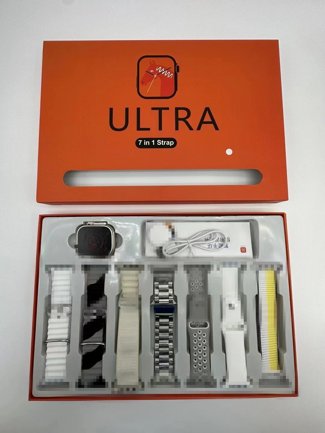 Ultra7in1 llamada Bluetooth reloj inteligente 7 unidades traje de carga inalámbrica recordatorio de Salud del ritmo cardíaco reloj deportivo