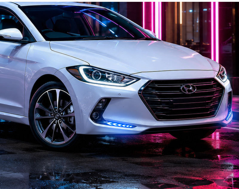 Suitable for 16-20 Models of Hyundai Elantra Daytime Running Lights, Hyundai Elantra Overseas Version Elantra Modified Lights