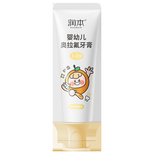 Runben Ora fluoride children's toothpaste contains fluoride for 3-6-12 years old to prevent tooth decay and low fluoride for babies to prevent tooth decay during tooth replacement period.
