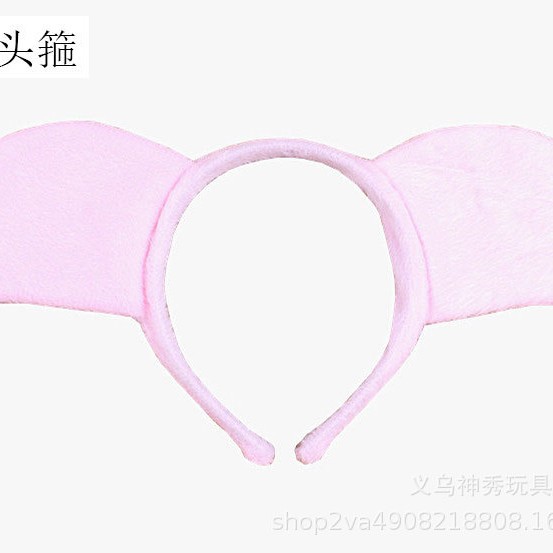 1 61 rendimiento diadema animal de dibujos animados de peluche tocado diadema conejo gato vaca Tigre ovejas Orejas de conejo