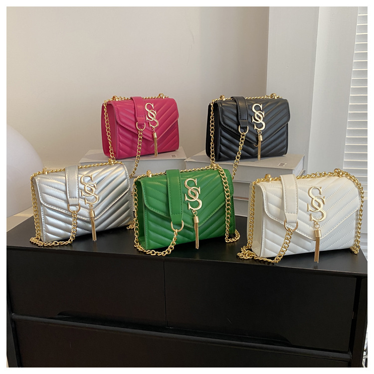 Damen Handtasche Im Western Stil Mit Kette Und Umhängefunktion_voghion.com