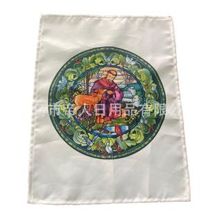 Factory order-color printing tea towel square towel tablecloth full printing polyester polyester cotton polyester material can be determined-do